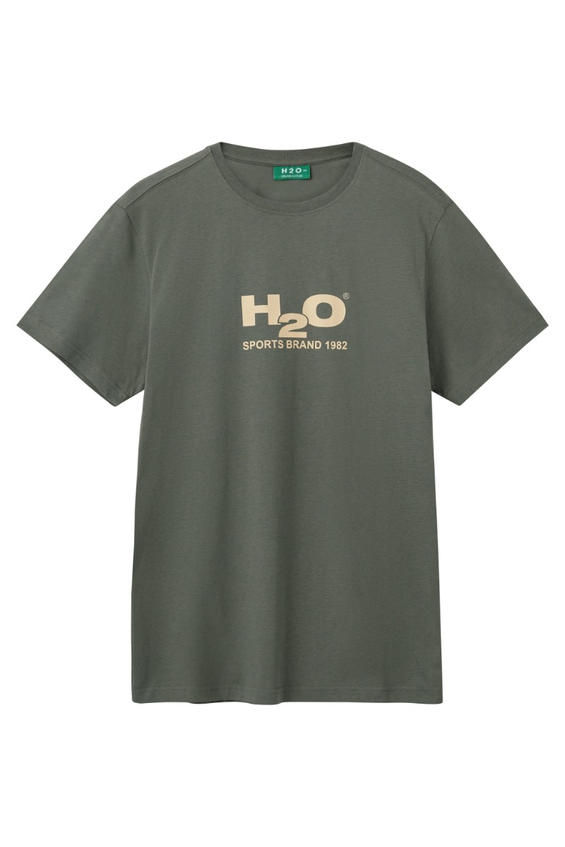 H2O T-shirt - Basic Logo Tee - Mørkegrå Tilbud