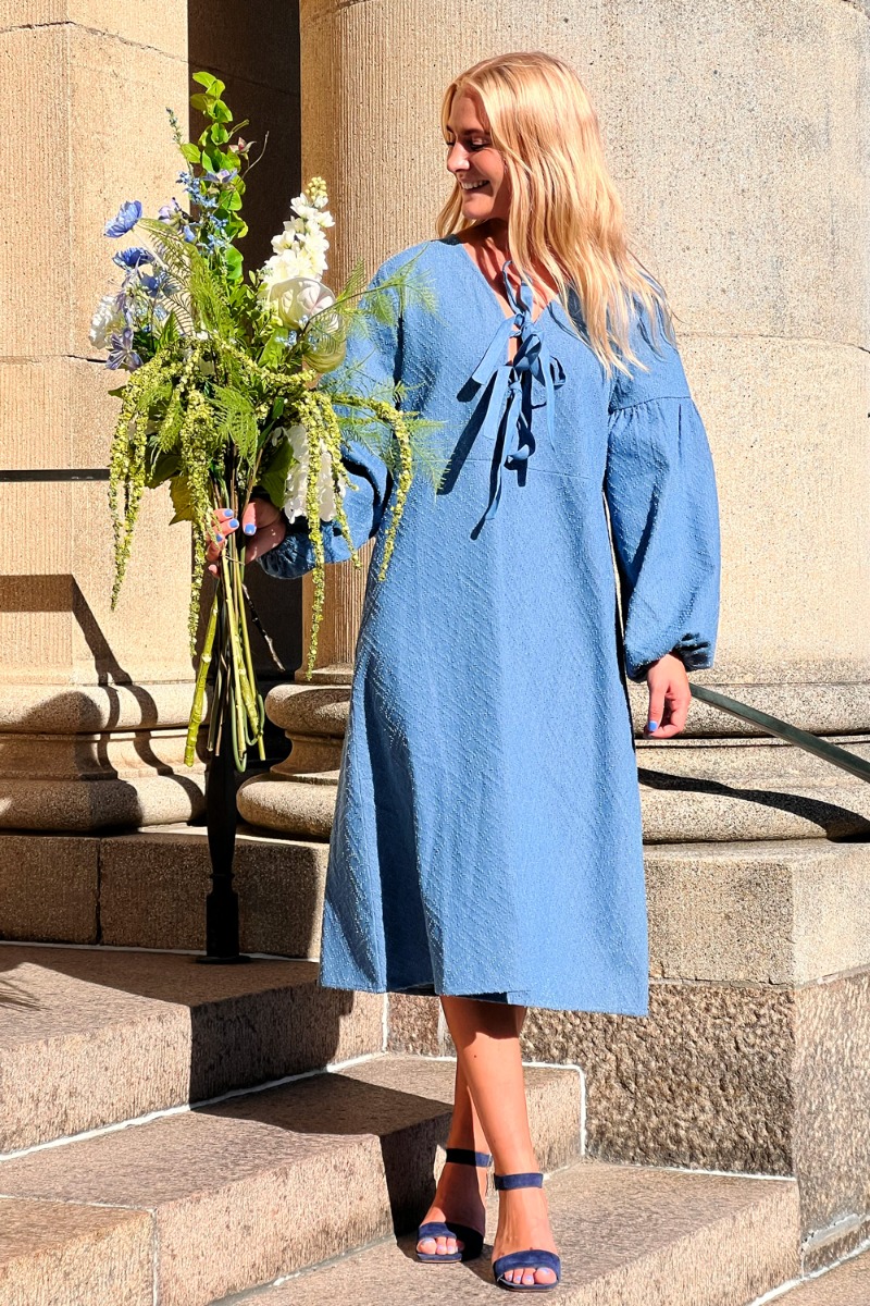 Elsket Af Lykke – Luna Kjole – Mid Vintage Blue Deal