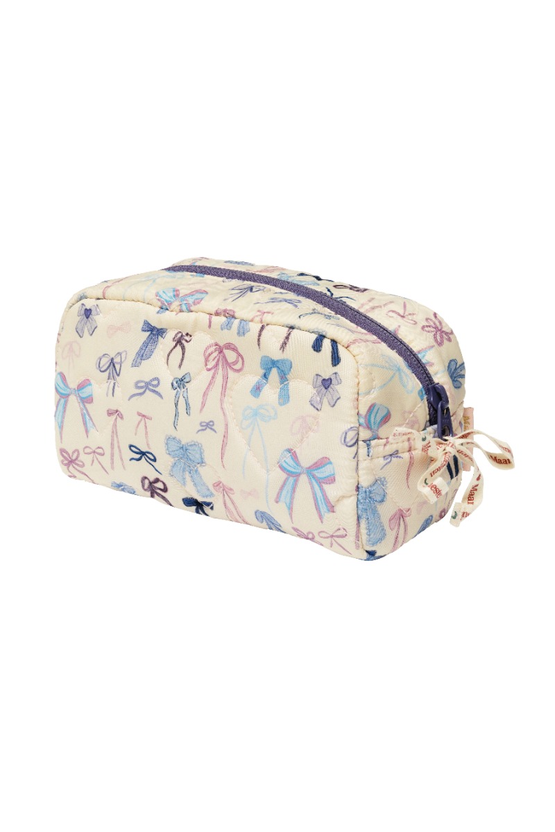 Maanesten - Toilettaske - Stardust Bag Cute Bows - Råhvid