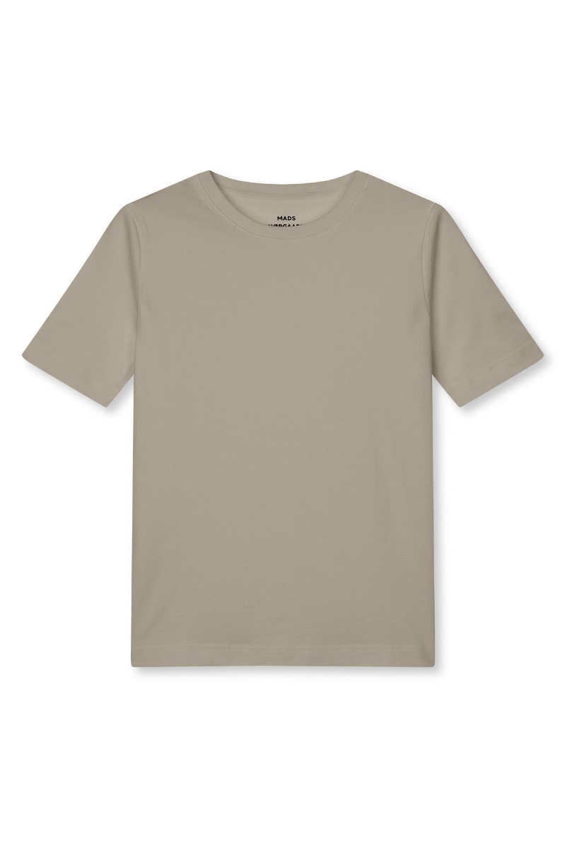 Mads Nørgaard - T-shirt - Cotton Jersey Jess Tee Fav - Wood Ash