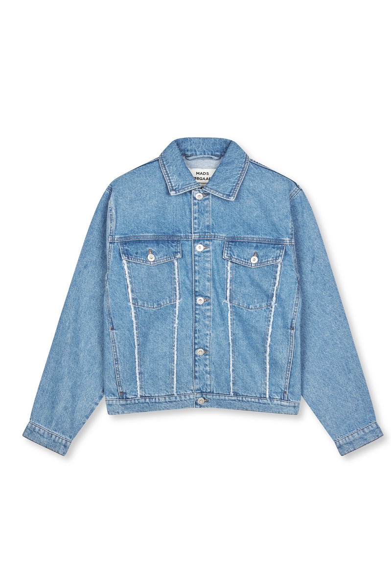 Mads Nørgaard - Classic Denim Gaia Jakke - Mid Blue Denim