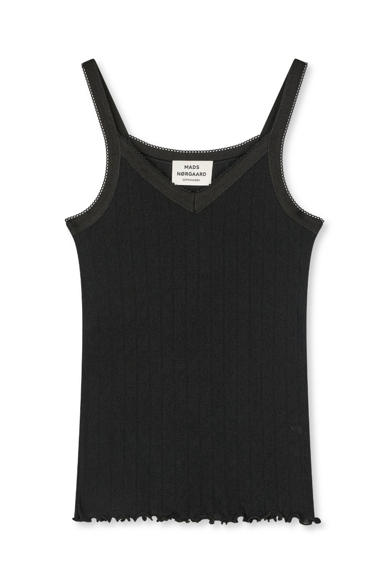 Mads Nørgaard - Pointella Trille Top - Black Jewel Box