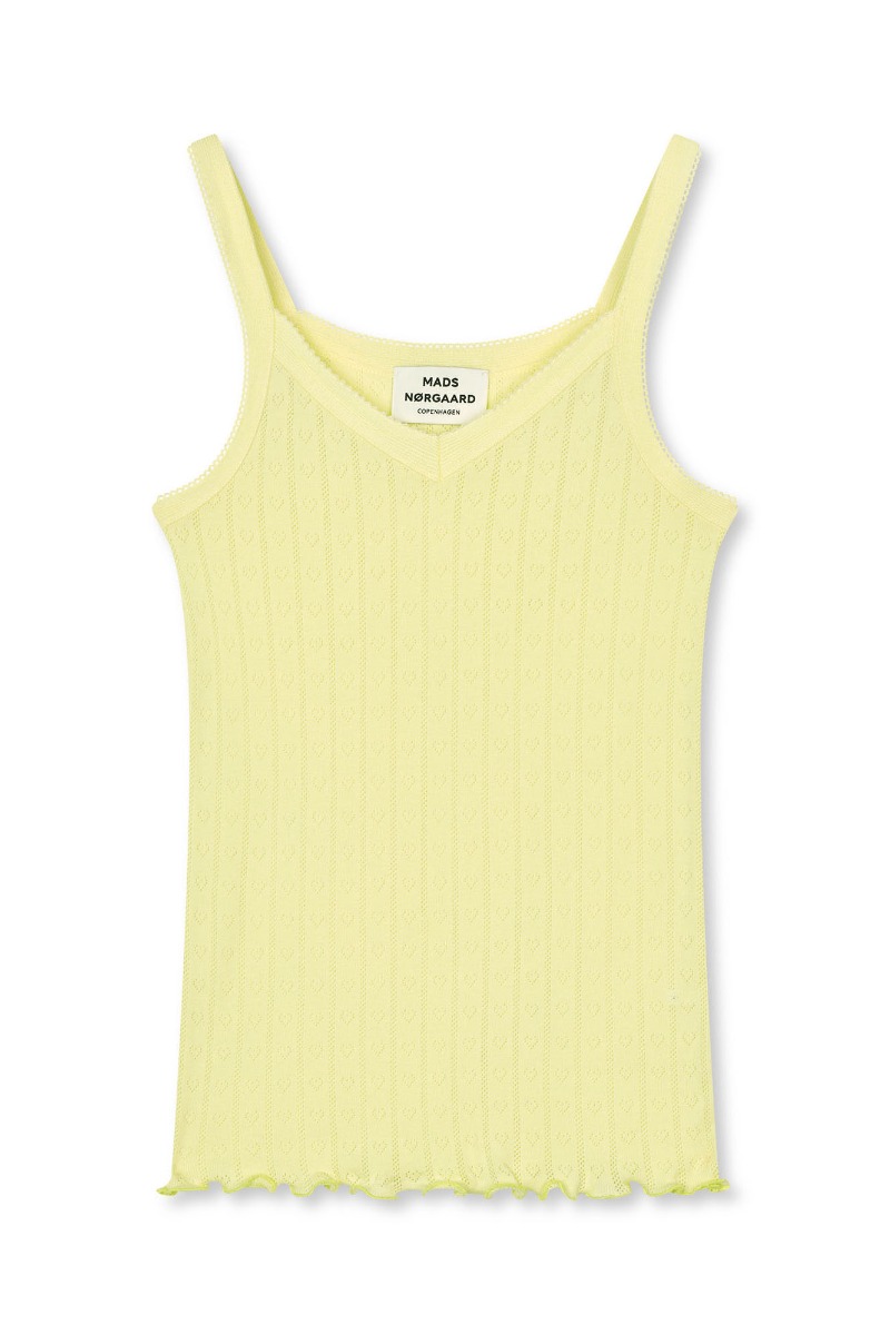 Mads Nørgaard - Pointella Trille Top - Tender Yellow Udsalg