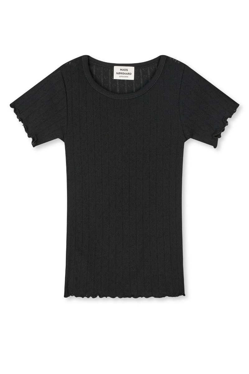 Mads Nørgaard T-shirt - Pointella Trixy Tee i sort