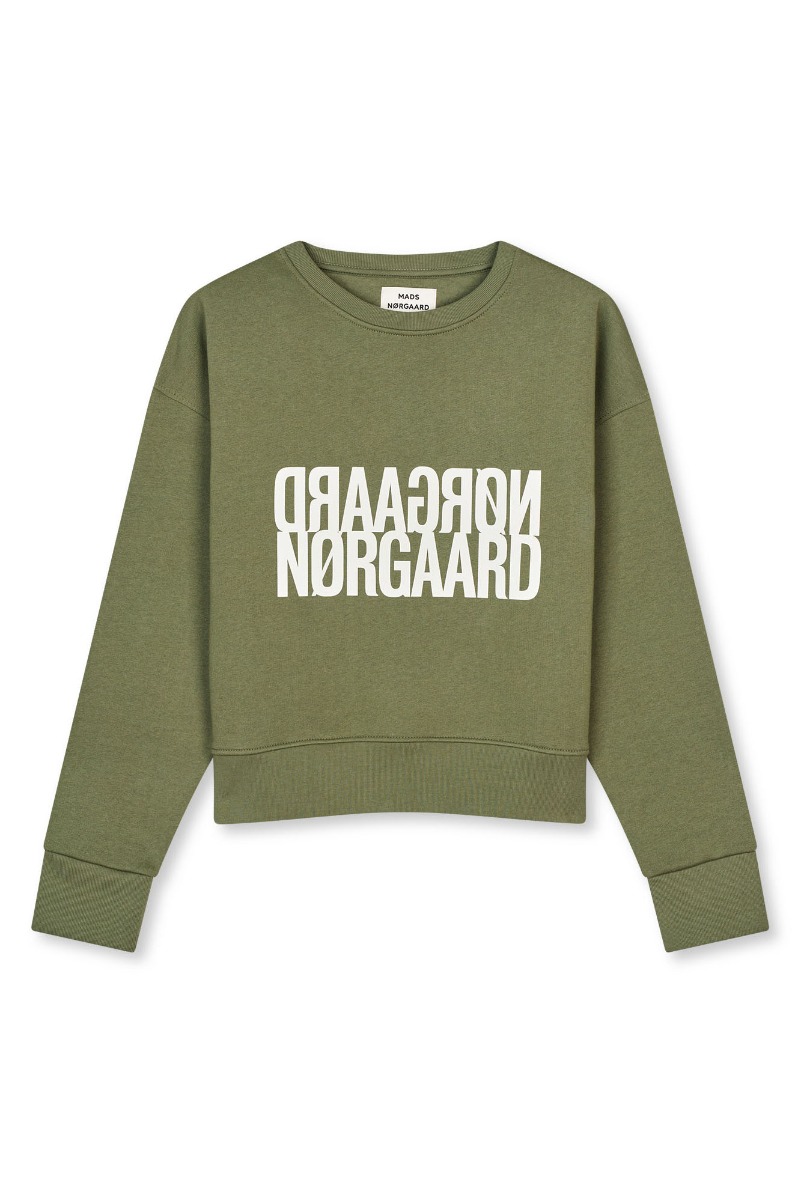 Mads Nørgaard - Økologisk Sweatshirt i Grøn TILVINA