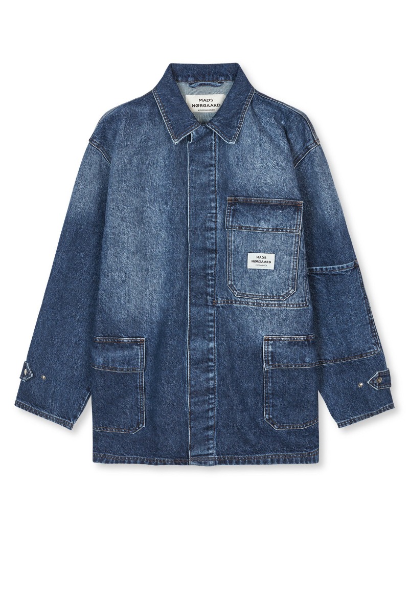 Mads Nørgaard - Arizona Denim Johnny Jakke - Blå Udsalg