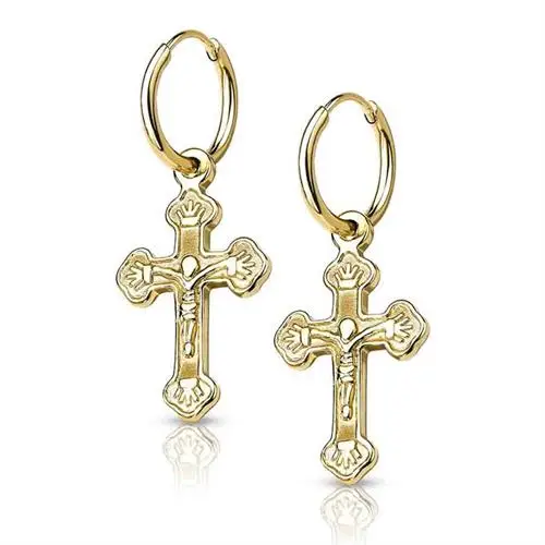 Forgyldt Jesus ørering - Unik øresmykke til salg!