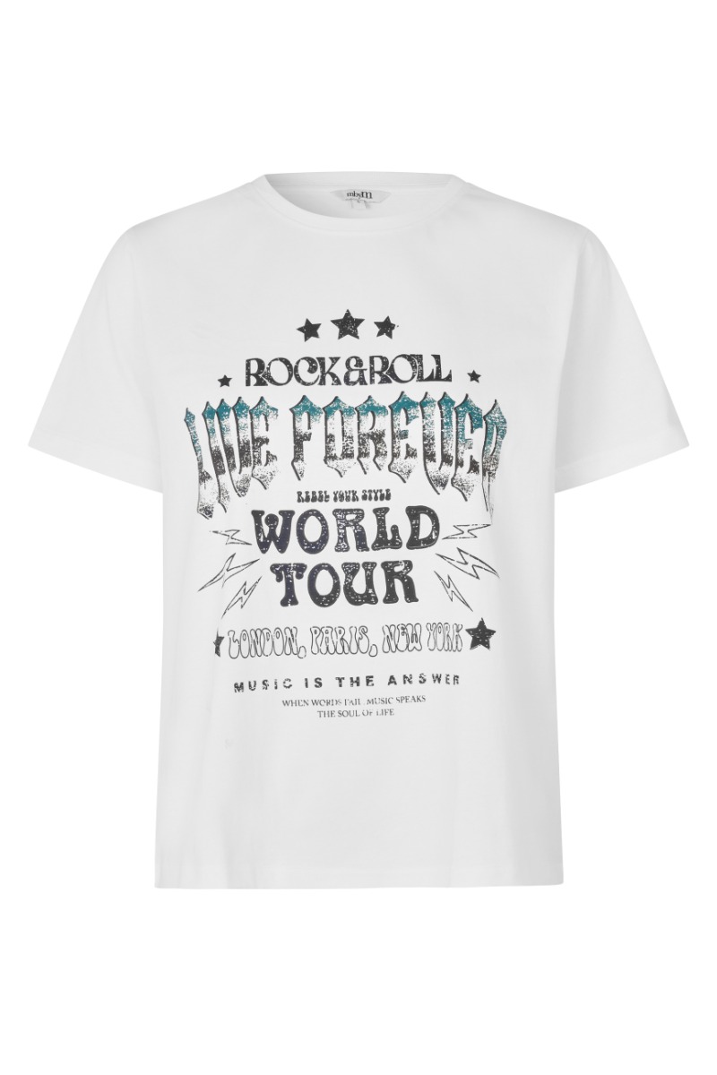 Mbym T-shirt - Live Forever - Cool Rock & Roll Print