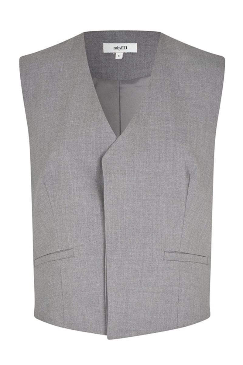 Mbym - Vest Hettie-m - Smuk Grå til Efterårslook