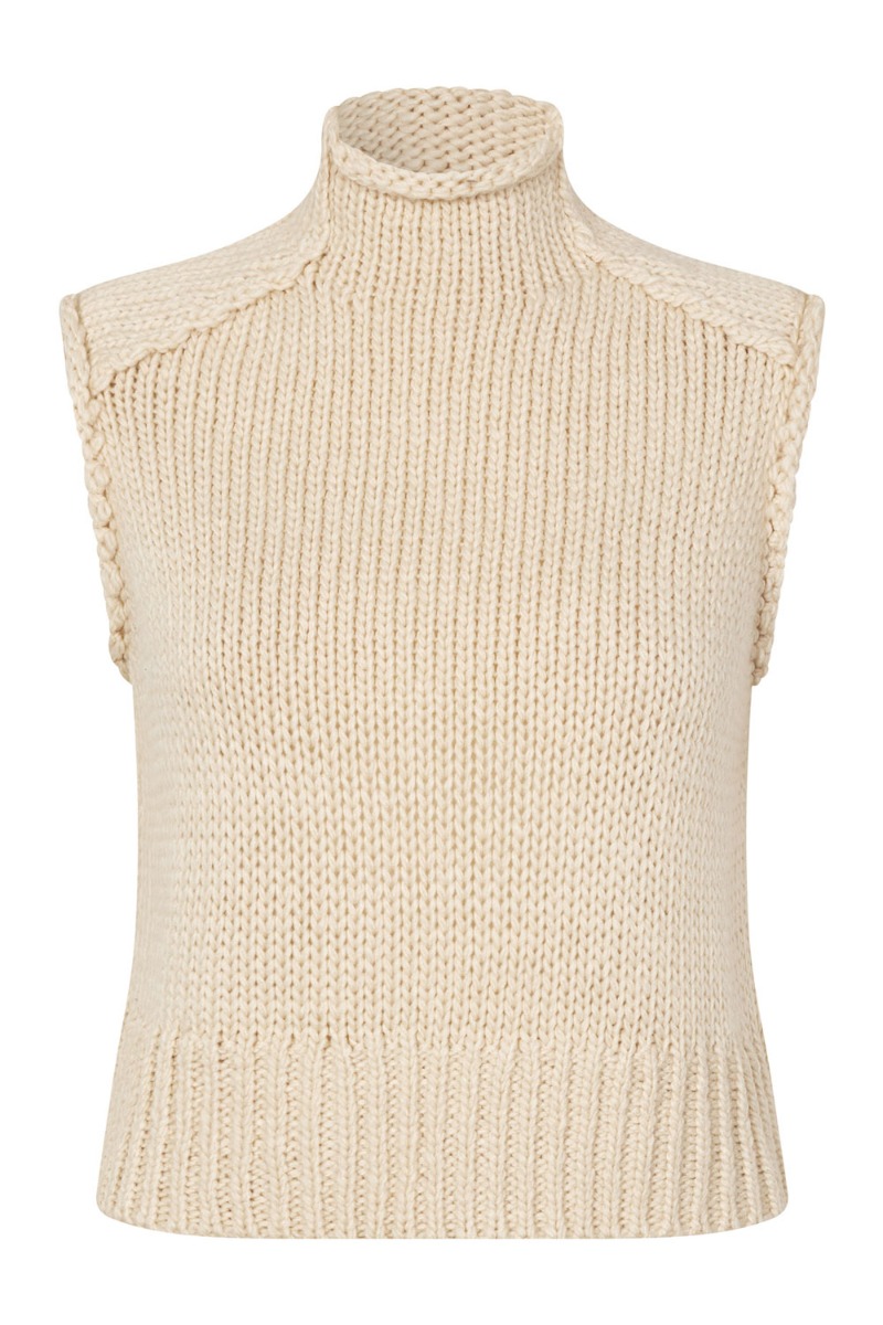 Modström - Felipemd Vest - Sommer Sand på Udsalg