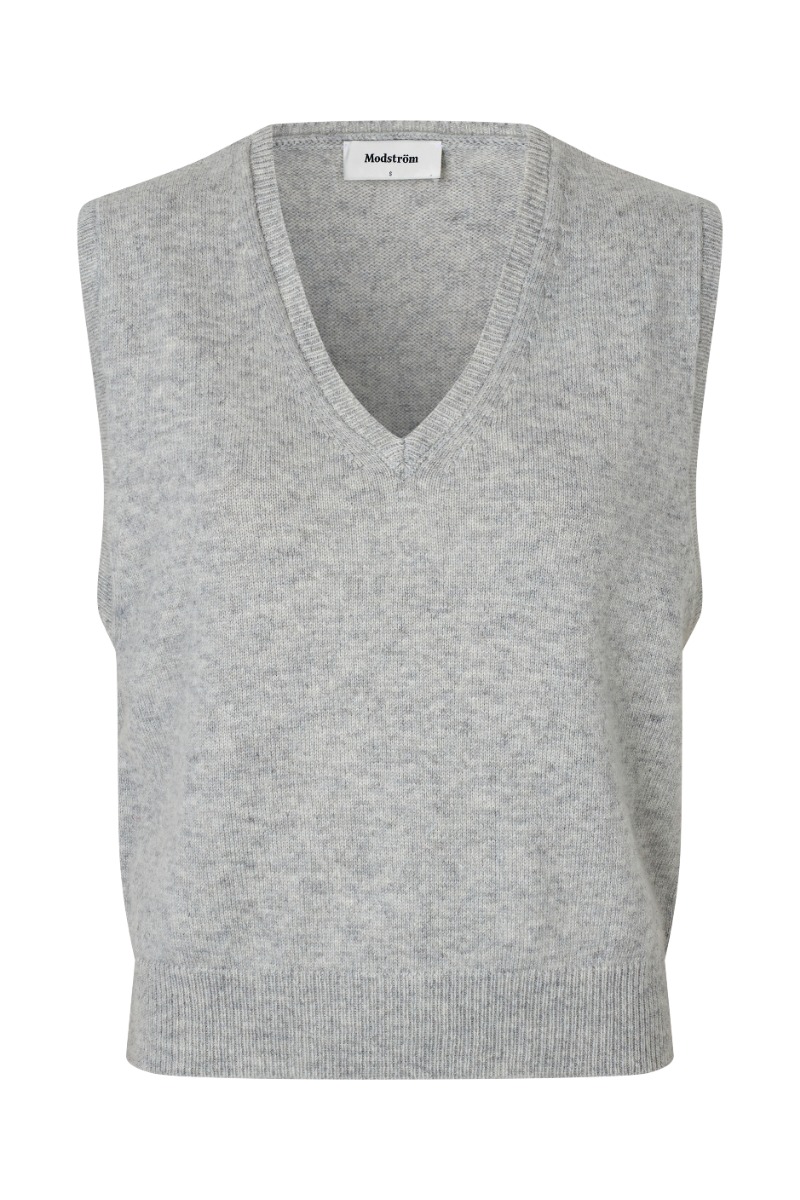 Modstr?m - Vest - Mayu Vest - Grey Melange