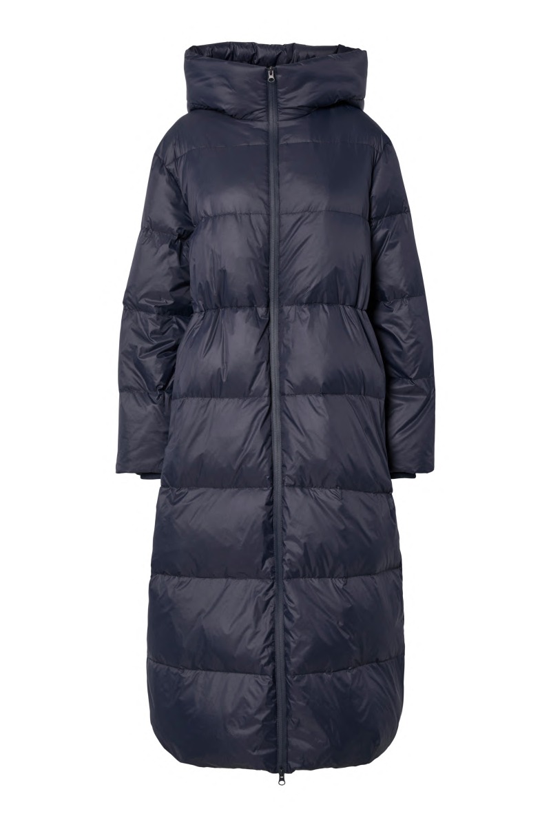 Yas - Poppel Down Blend Jakke - Navy Blazer - Vintertilbud