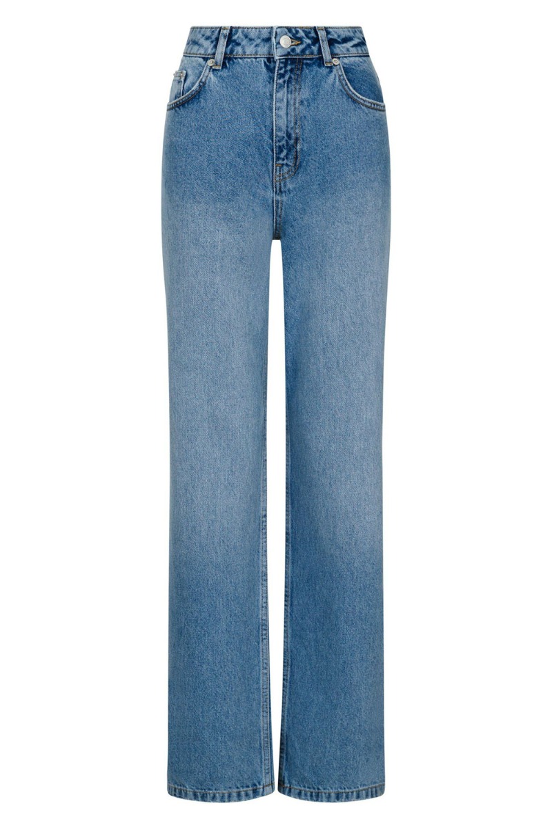 Neo Noir - Simona D Jeans - Højtaljede i Lys Denim