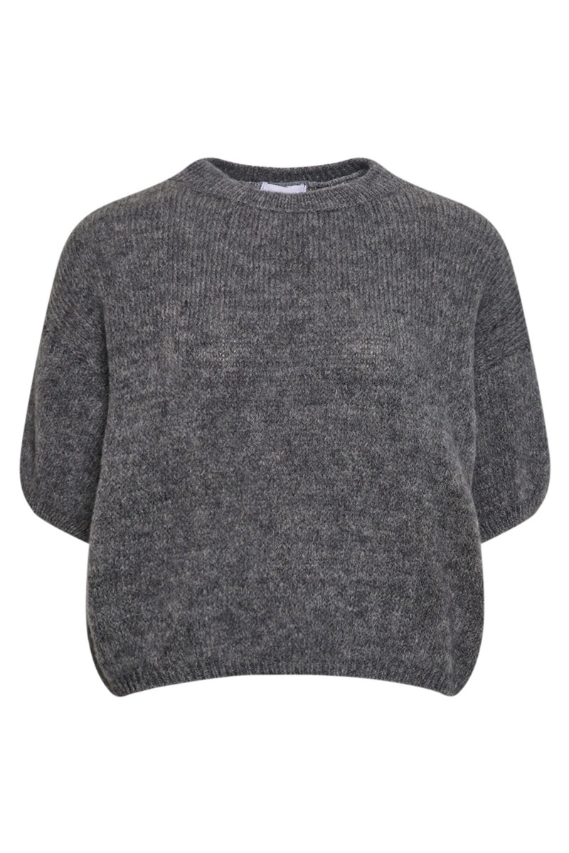 Noella - Mimi Knit Bluse - Grå - Forårstilbud!