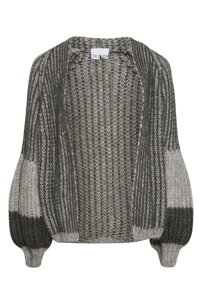 Noella - Liana Strikket Cardigan - Grå Melange Mix