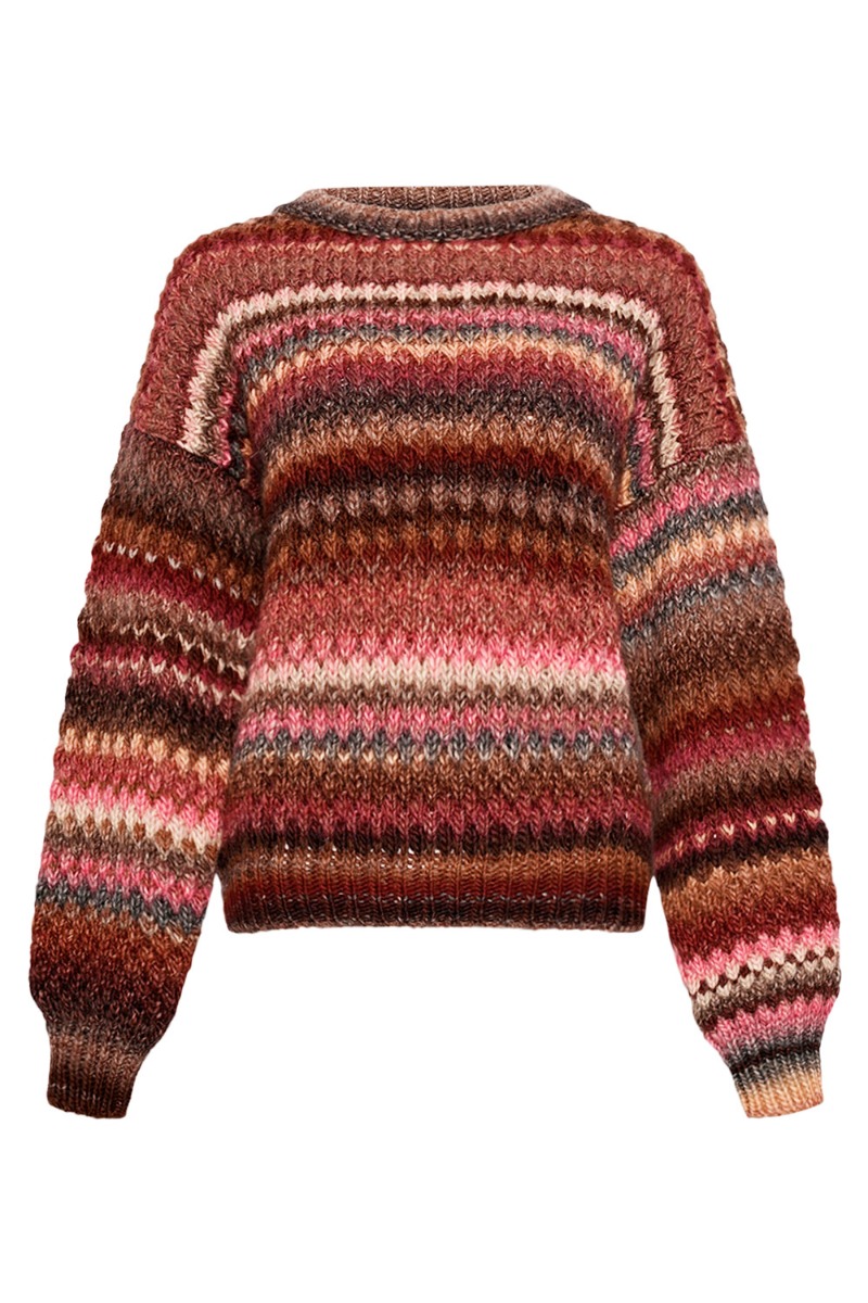 Noella - Gio Knit Sweater - Rust Mix til Kølige Aftener