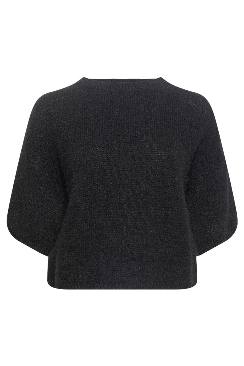 Noella - Top - Mimi Strikbluse - Sort Jewel Box tilbud