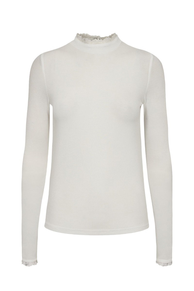 N?mph - Bluse - Nubowie Lace Blouse - Cloud Dancer