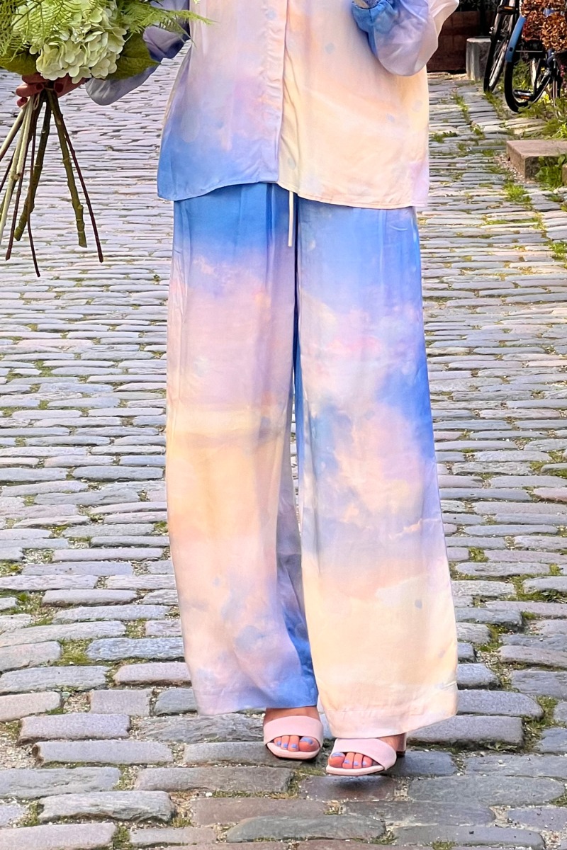 N?mph - Bukser - Nu Cloudya Pants - Cerulean