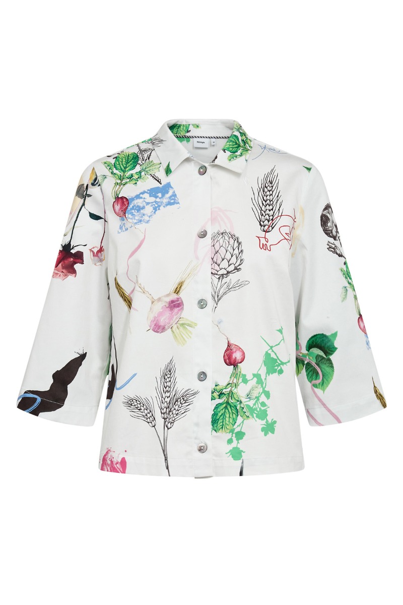 Nümph - Sommerlig skjorte med flot print - Udsalg!