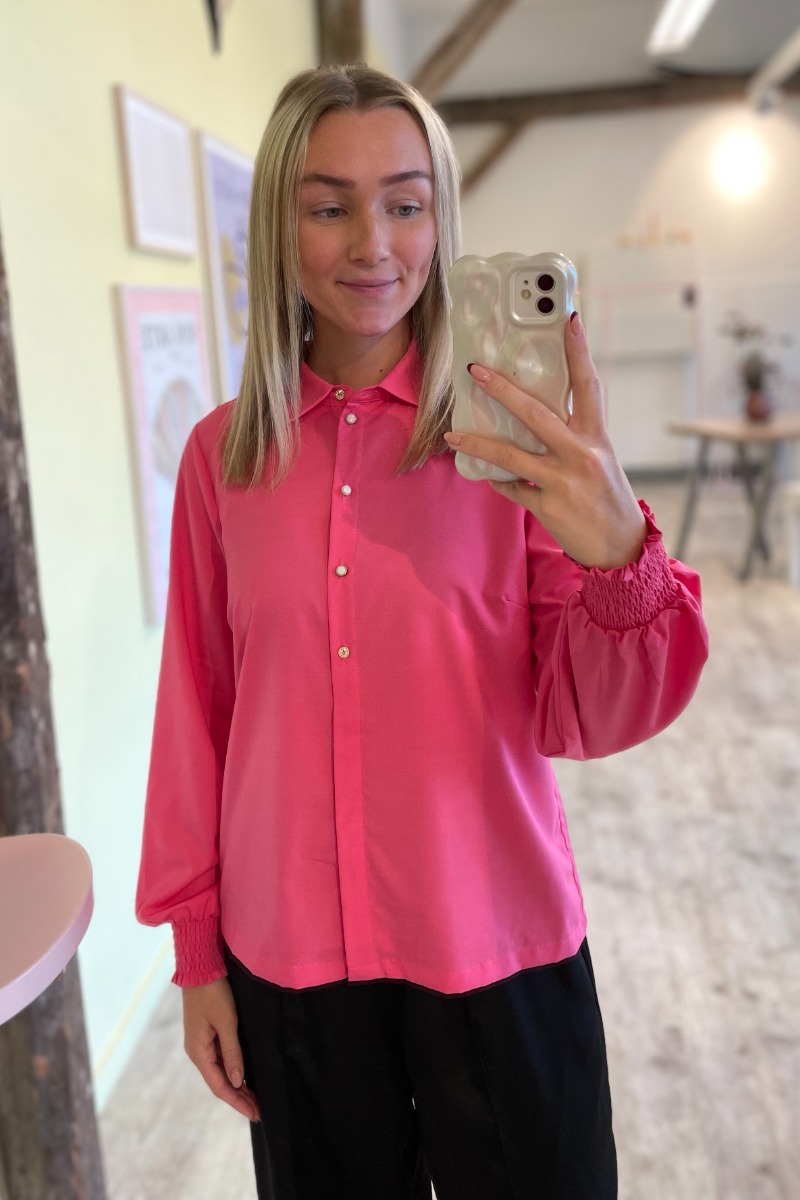N?mph - Skjorte - Nu Tully Shirt - Camellia Rose