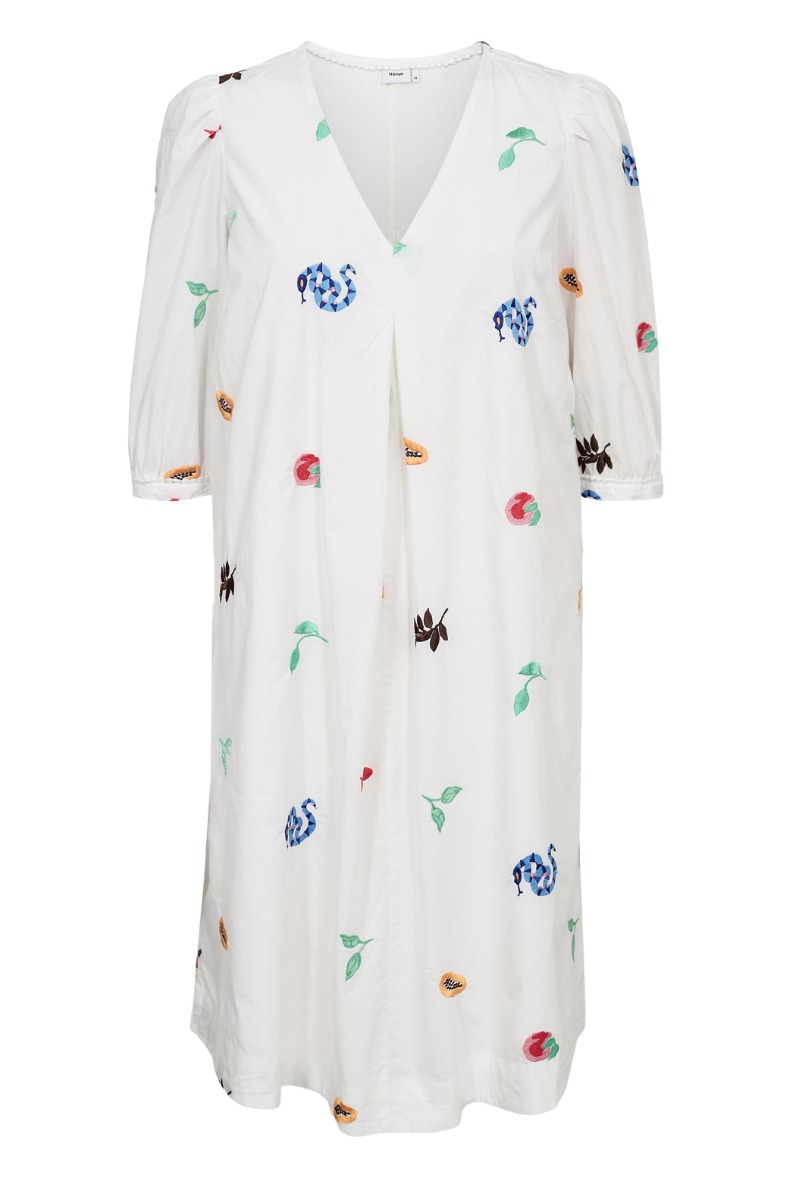 N?mph - Kjole - Valentine Dress - Bright White