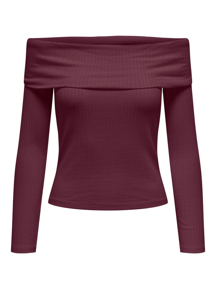 Jdy - Top - Jdy Fransiska Ls Off Shoulder Top - Fig