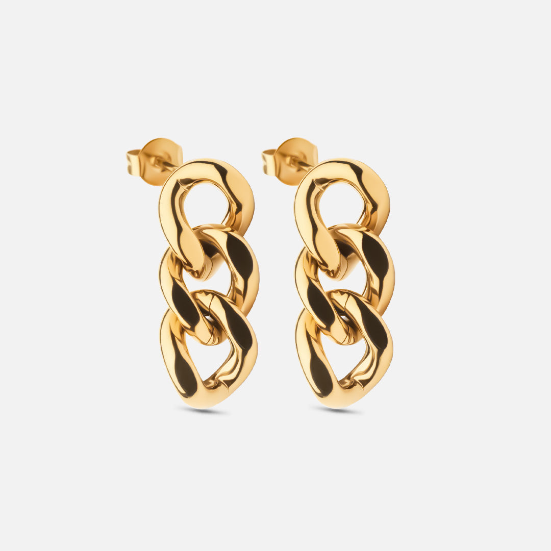 Panser øreringe i 18k guldbelægning - Elegant design