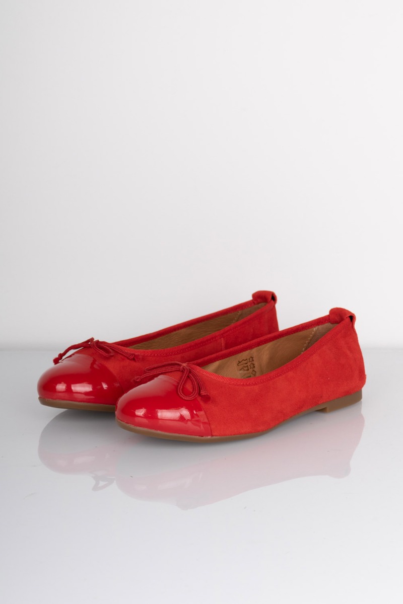 Pavement Ballerina - Lucy Lu - Rød Patent på Udsalg!