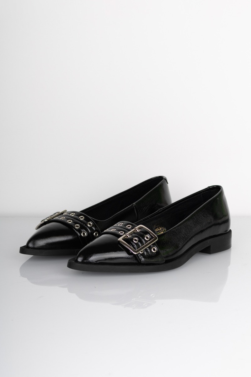 Pavement Ballerina Sko - Saso Low - Sort Lak