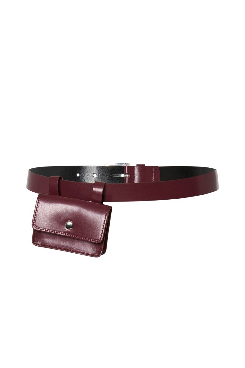 Pieces - Fia Bælte med Taske - Rhubarb Trendy Tilbehør