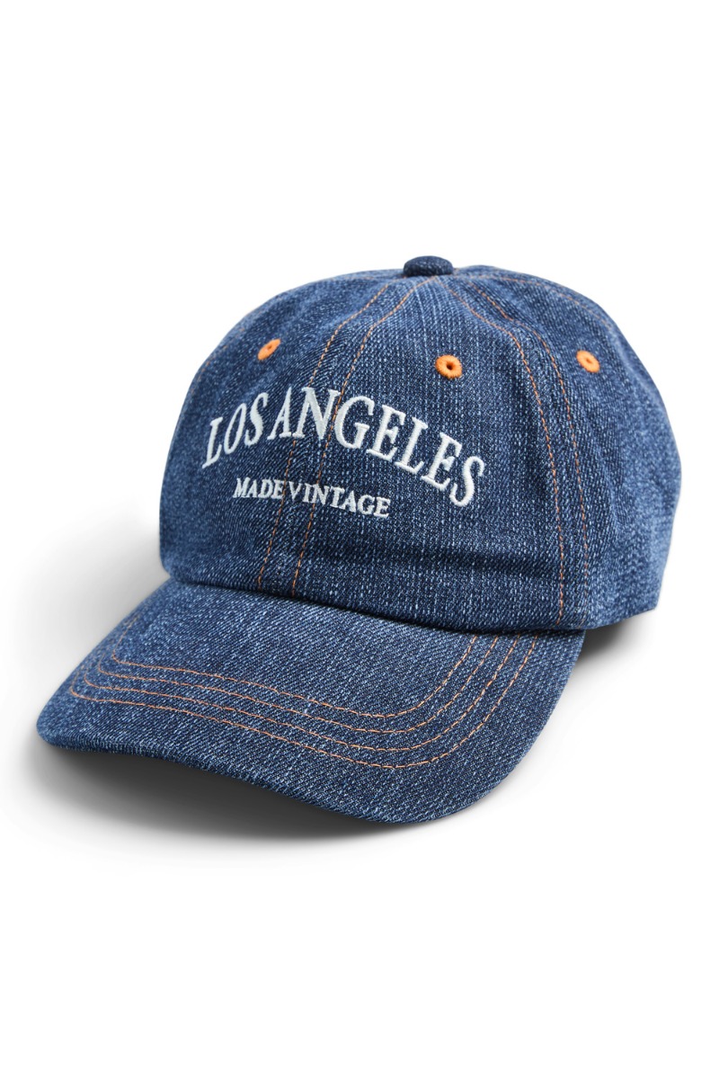 Pieces - Kasket - Pc Anna Denim Cap Au24 - Dark Blue Denim