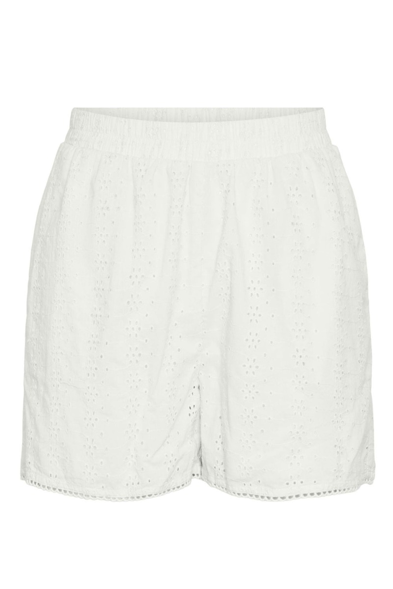 Pieces - Shorts - Pc Killa Hw - Cloud Dancer i hvid
