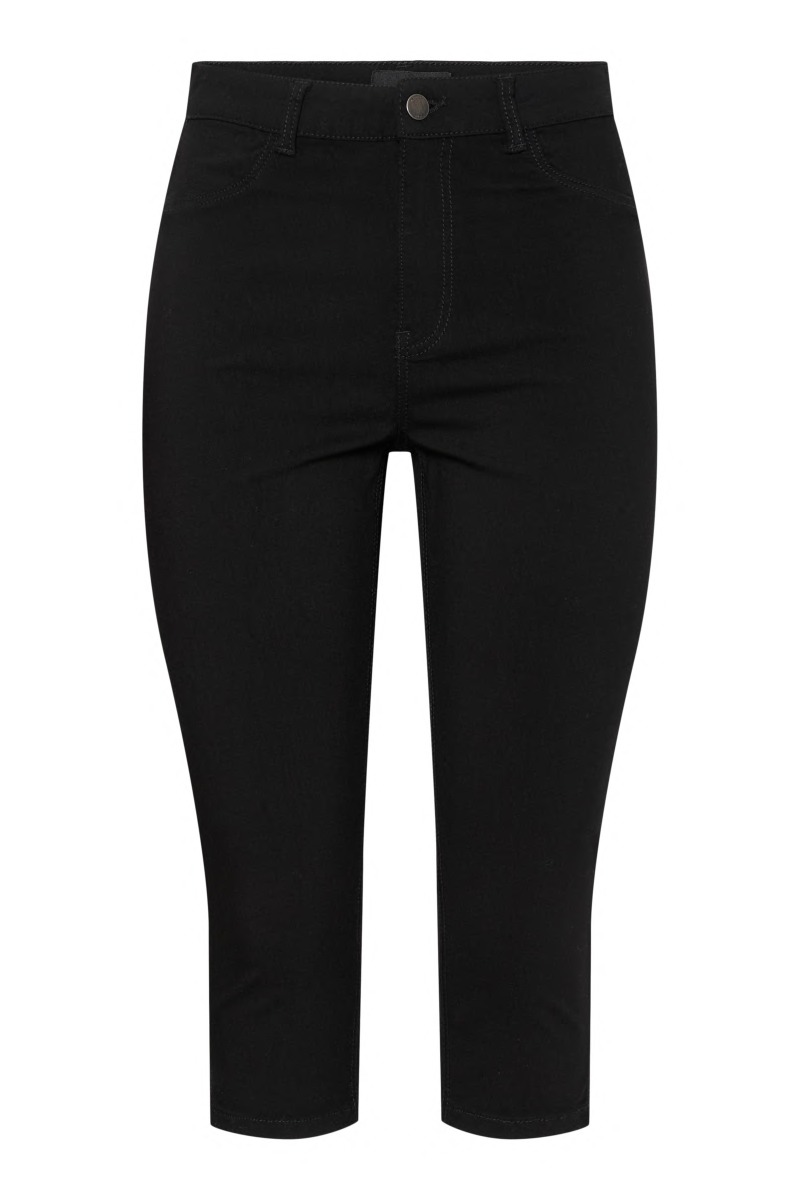 Pieces - Capri Bukser - Skinwear i Sort - Komfortabel Stil