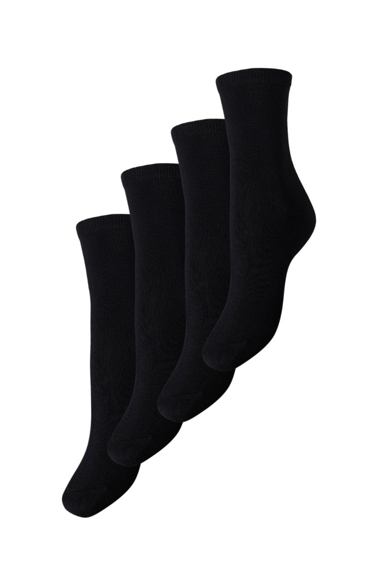 Pieces - Strømper - Pc Elisa 4 Pack Socks Noos - Black