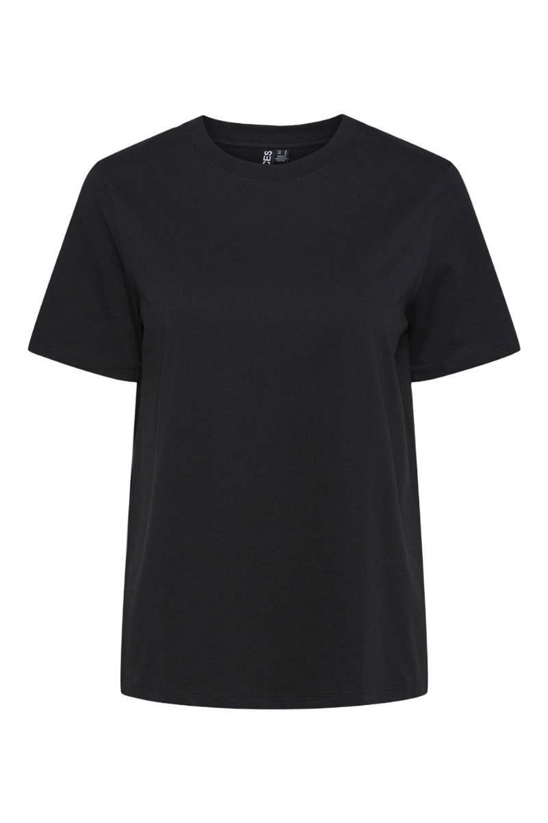 Pieces T-shirt - Pc Ria Ss Solid Tee - Sort 3 for 300 kr.