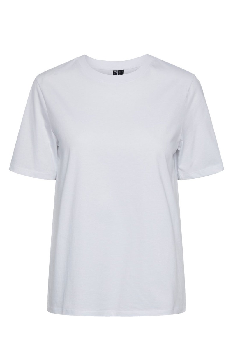 Pieces - T-shirt - Pc Ria Ss Solid Tee - Bright White