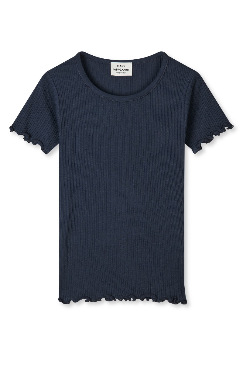Mads Nørgaard T-shirt - Pointella Trixy Tee i Parisian Night