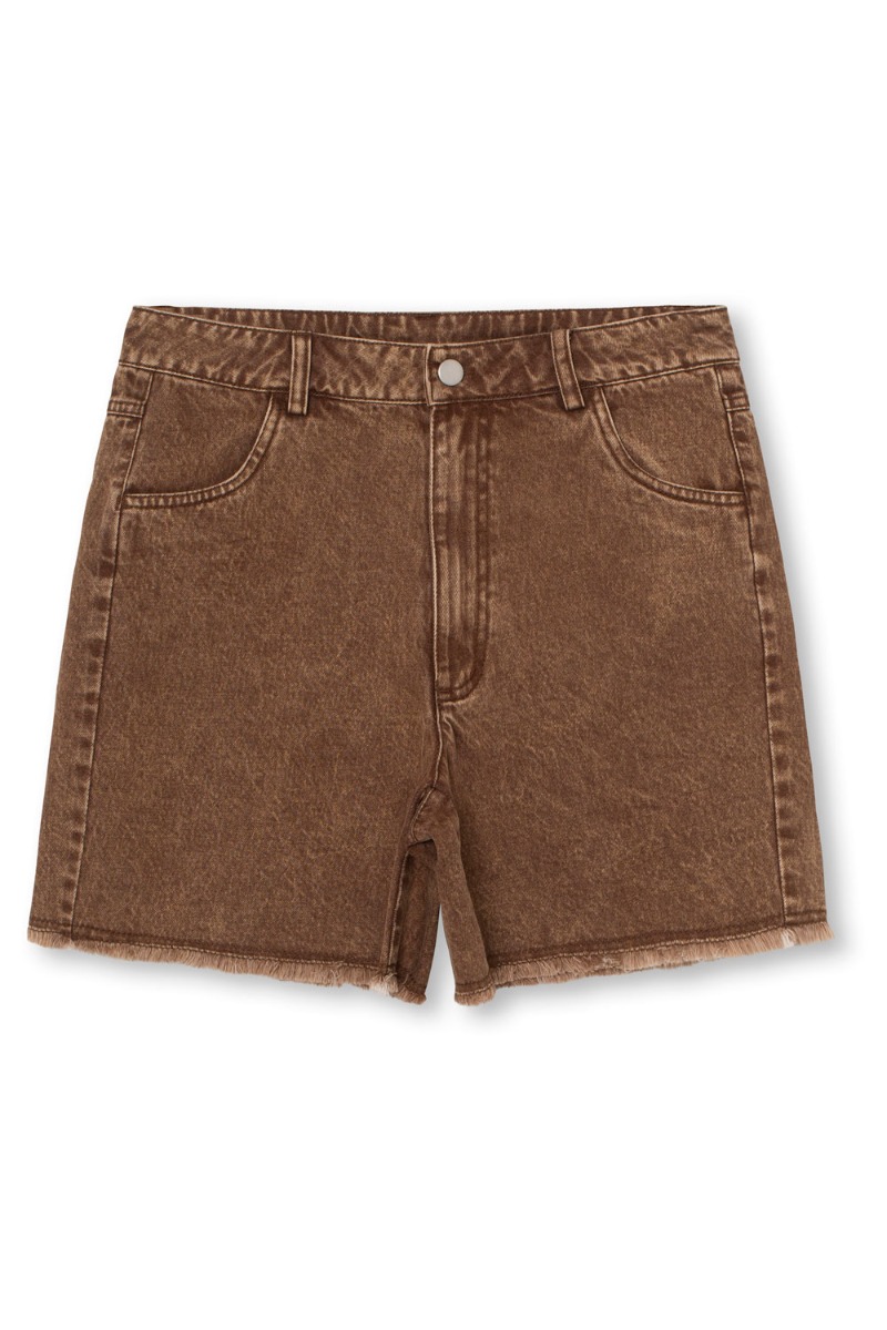 Seje brune denim shorts fra Résumé - Online Lagersalg!