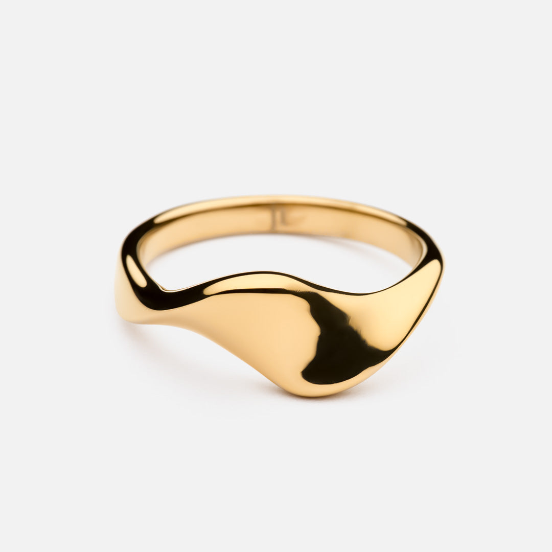 Lagune Ring i 18k Guldbelægning - Elegant Smykke