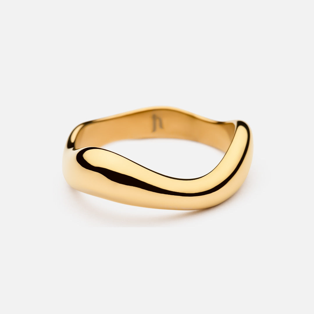 Aura Ring i 18k Guldbelægning - Elegant Smykke til Dig