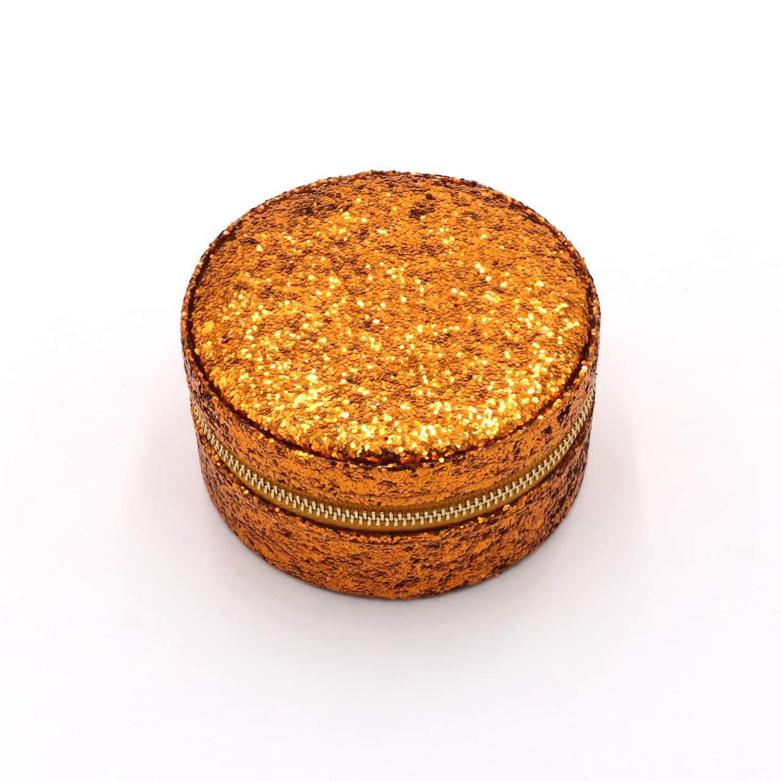 Annebrauner Jewellery Round Orange Smykkeskrin