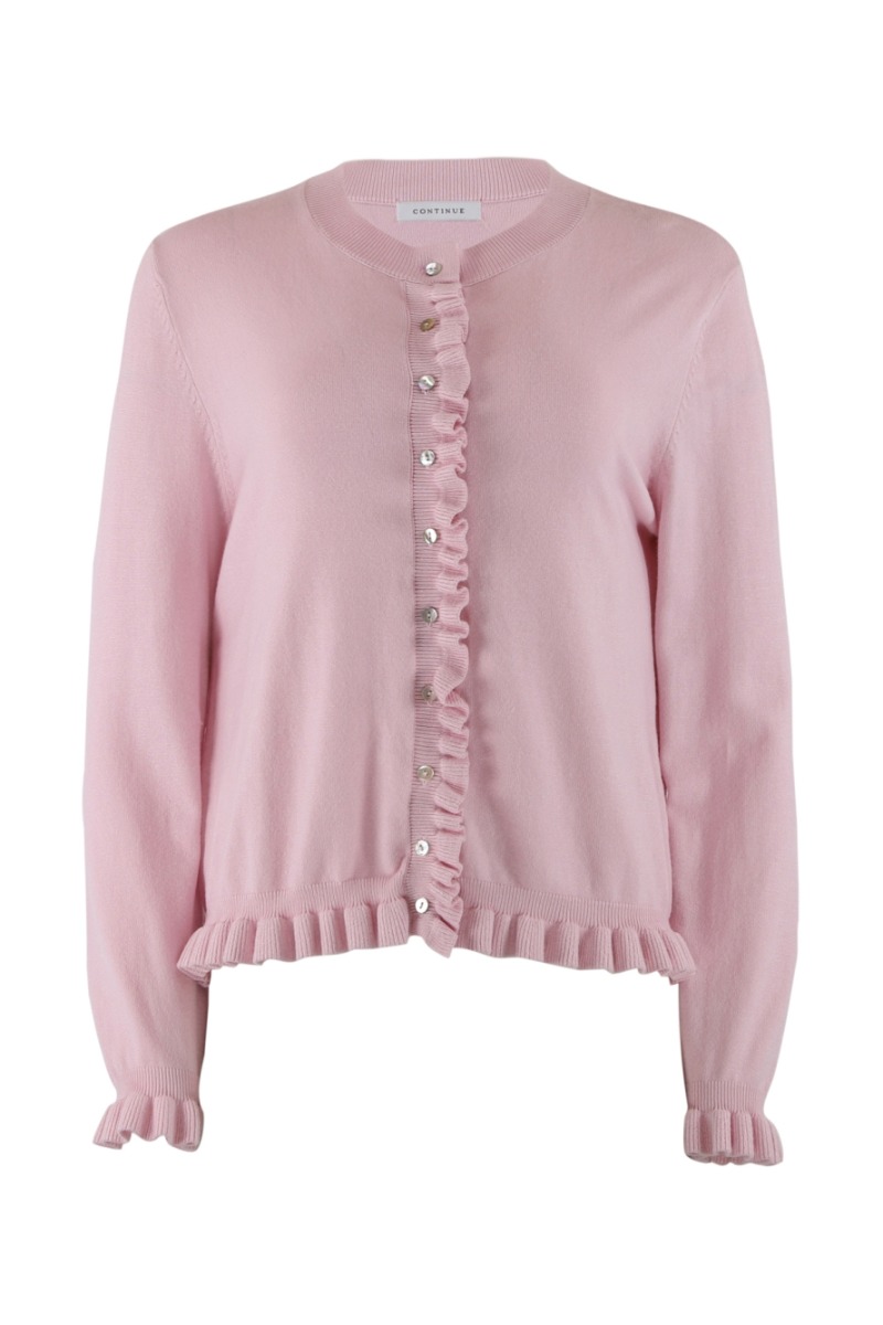Continue - Cardigan - Sisse Solid - Rose - Sensommer Tilbud