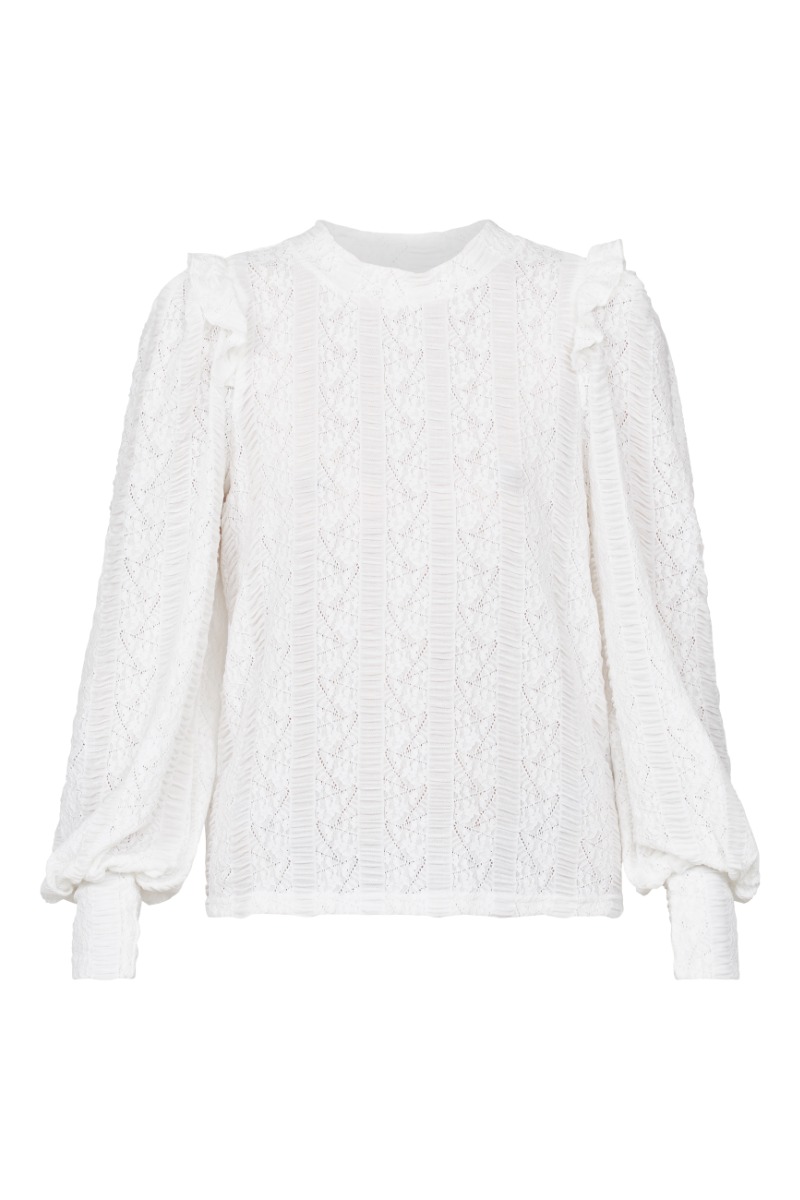 Sisters Point - Eina-ls3 Bluse - Hvid - Online Udsalg 70%