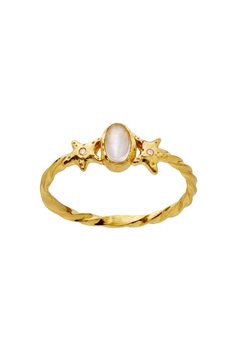 Maanesten Ula Ring i Guld - Elegant Smykke til Samlingen