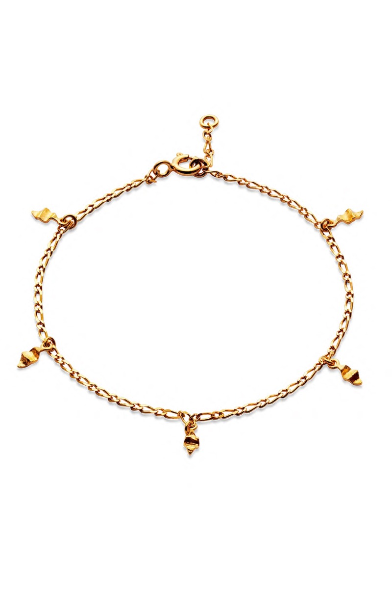 Maanesten - Una Armbånd i Guld med Smukke Vedhæng