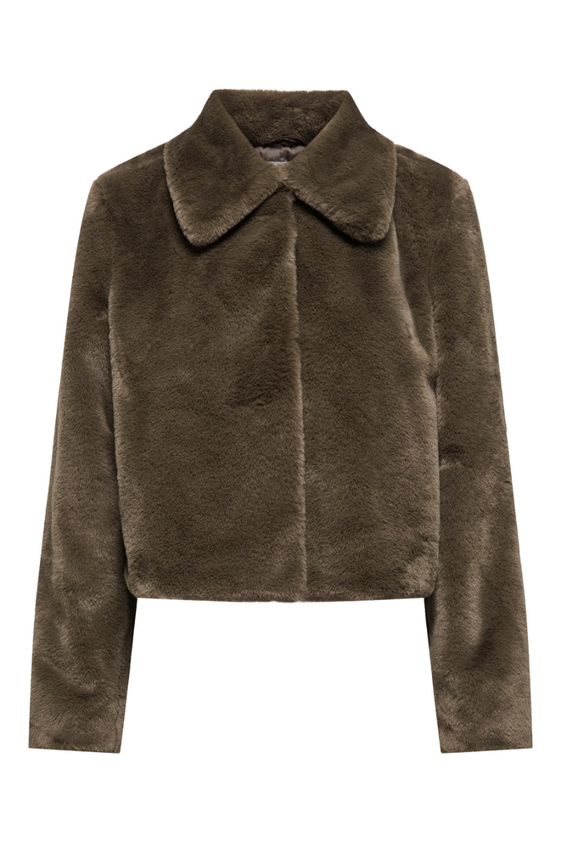 JDY – Macy Life Faux Fur Jakke – Elegant overgangsjakke