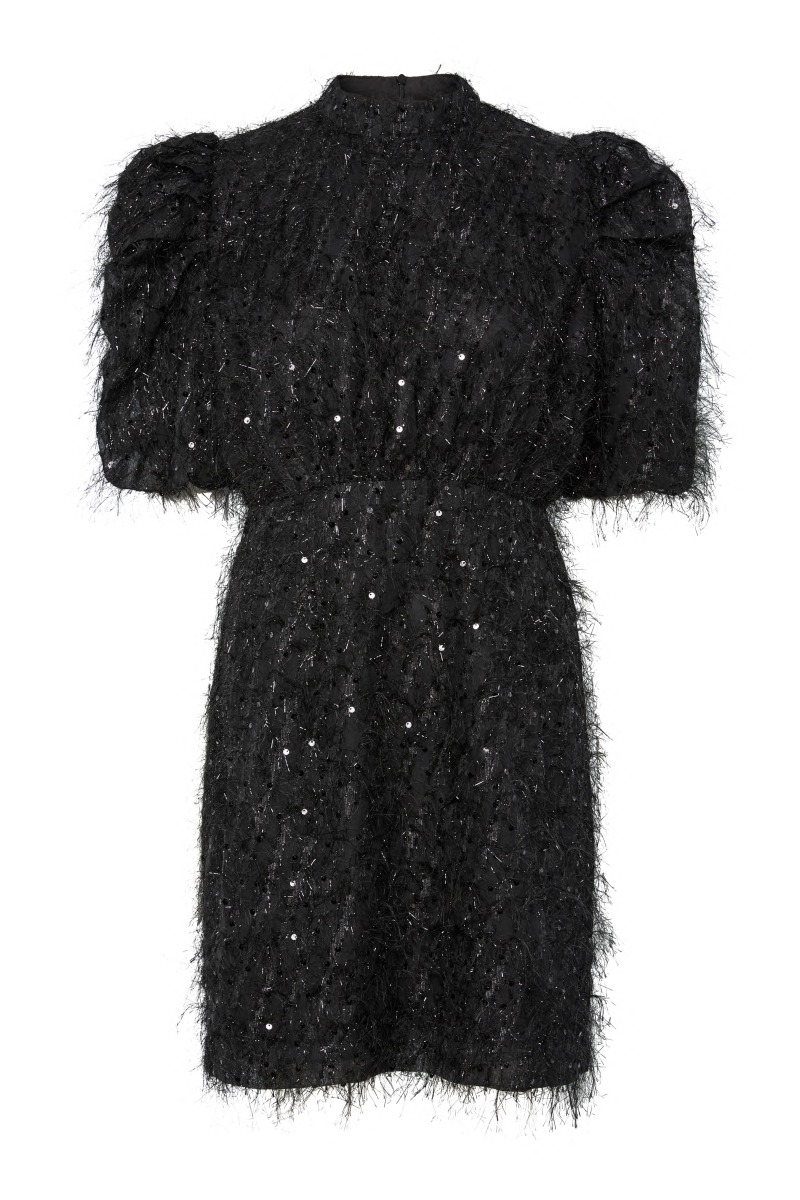 Yas - Ilza 24 Pailletkjole - Elegant Festkjole i Sort