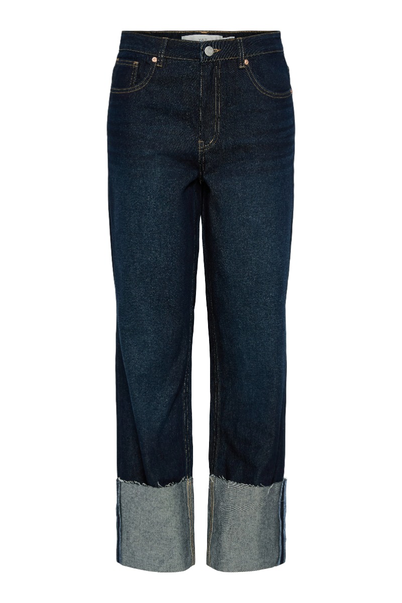 Yas Maria Hmw Jeans - Mørkeblå Denim Tilbud!