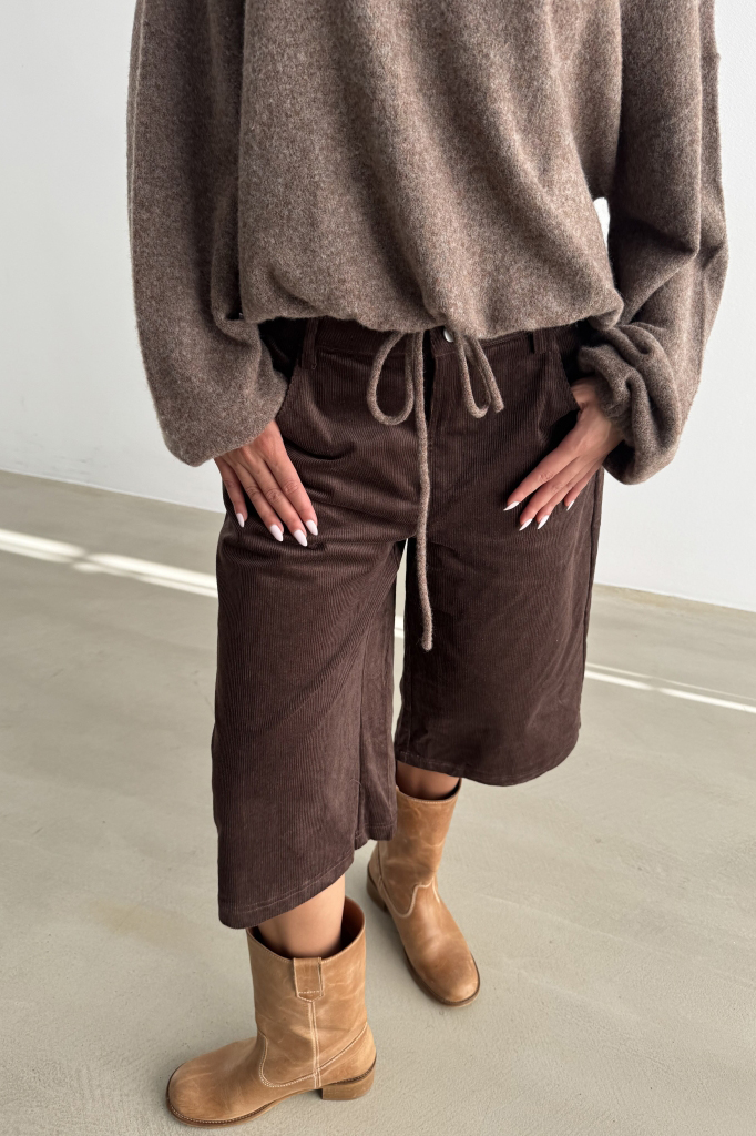 Continue - Shorts - Rosa Jordy Shorts - Brown Levering Start November